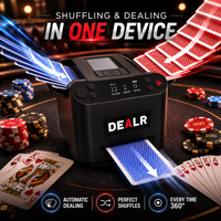 DEALR — 2-in-1 Automatic Card Shuffler & Dealer with 4 Wireless Remotes